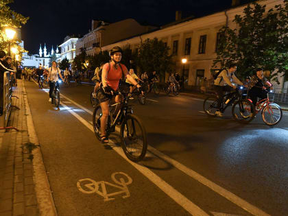 На время «Ночного велофеста» в Казани ограничат движение транспортных средств