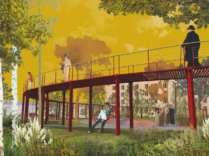 Метшину показали проект благоустройства нового сквера в Московском районе