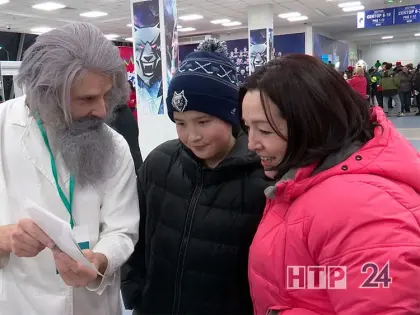 Викторина с Дмитрием Менделеевым прошла на татарстанском дерби в Нижнекамске