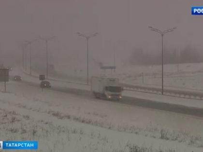 В Татарстане из-за метели ограничили движение междугородних автобусов