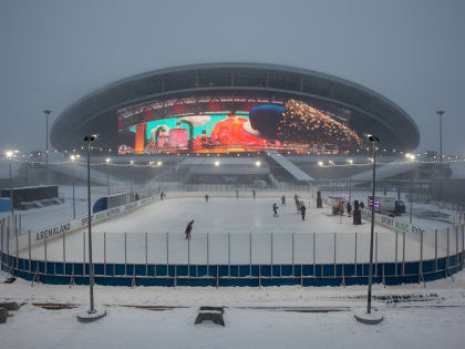 Возле стадиона «Ак Барс Арена» откроется каток под открытым небом площадью 1800 кв.м