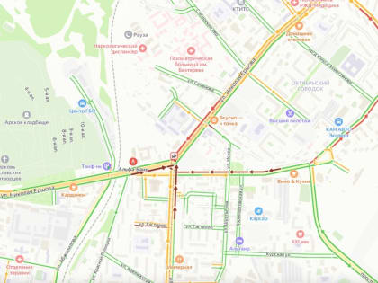 Из-за ДТП в Казани стоят трамваи