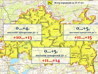 В Нурлате ночью и утром 24 мая на почве возможны заморозки до -1˚ о -2˚