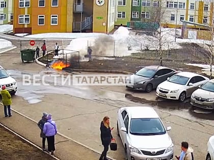 В Нижнекамске мужчина устроил пожар, бросив сигарету в мусорку