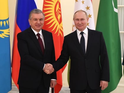 Путин обсудил с президентом Узбекистана вопросы торгово-экономической сферы