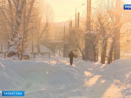 В Татарстане ожидаются морозы до -24 градусов