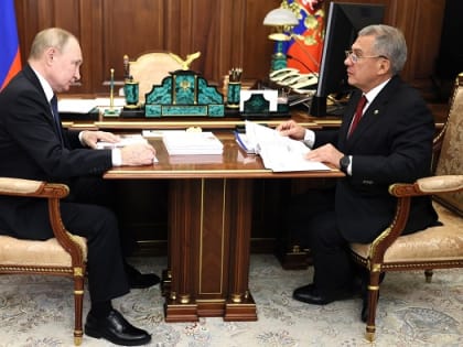 Президент России отметил высокие рейтинги Татарстана по основным направлениям