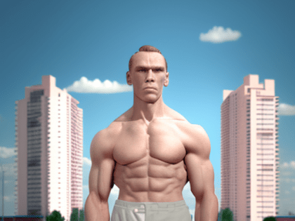 Как нейросеть видит Набережные Челны в образе человека