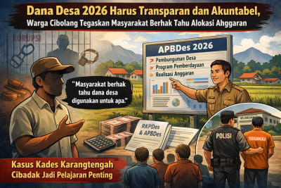 Dana Desa 2026 Harus Transparan dan Akuntabel, Warga Cibolang Tegaskan Masyarakat Berhak Tahu