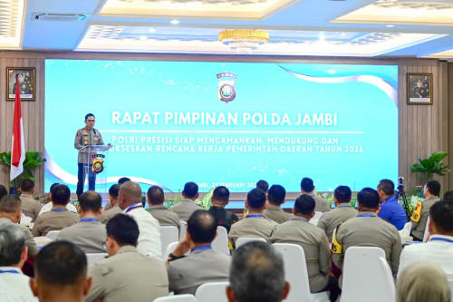Rapim Polda Jambi 2026: Perkuat Sinergi dan Profesionalisme, Dukung Program Kerja Pemerintah Daerah