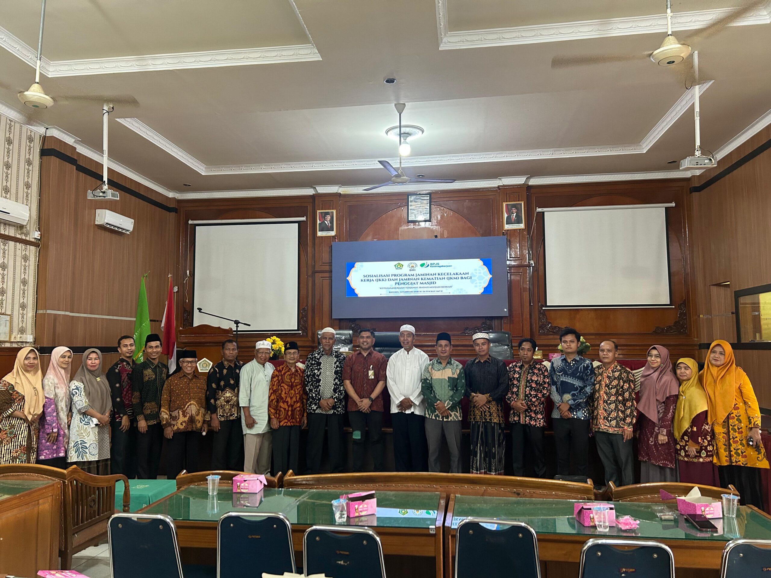 BPJS Ketenagakerjaan Merangin Melakukan Kerja sama Dengan DMI Merangin Terkait Perlindungan Marbot MasjidÂ