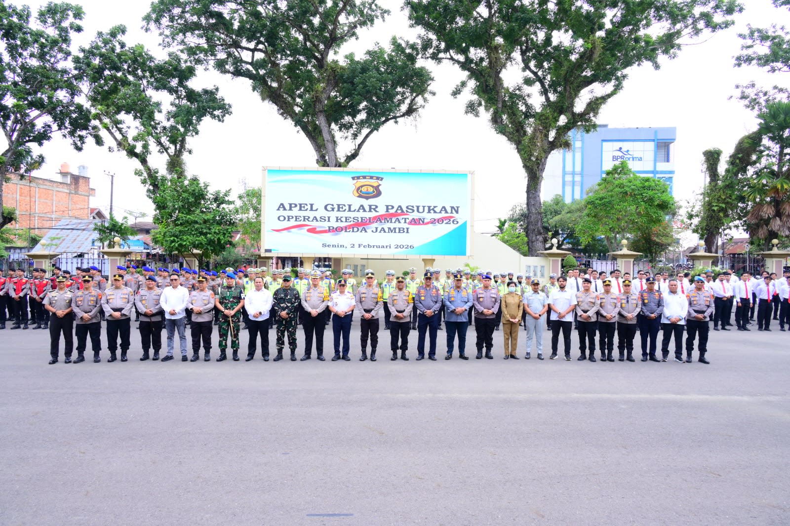 Irwasda Polda Jambi Pimpin Apel Gelar Pasukan Operasi Keselamatan 2026