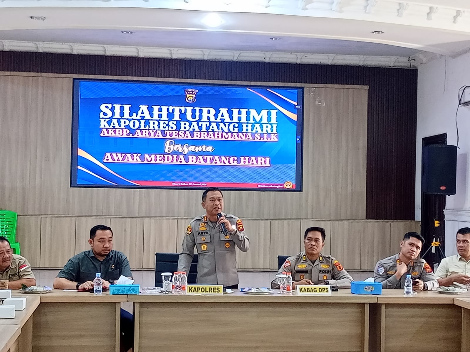 Kapolres Batang Hari Jalin Kerjasama dengan Awak Media, Wujudkan Keterbukaan Informasi