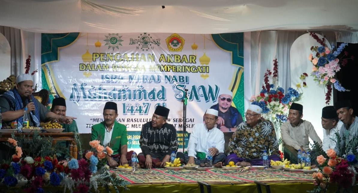 Wabup H A Khafid Bersama Ribuan Warga, Isra Mi’raj di Tambang Emas