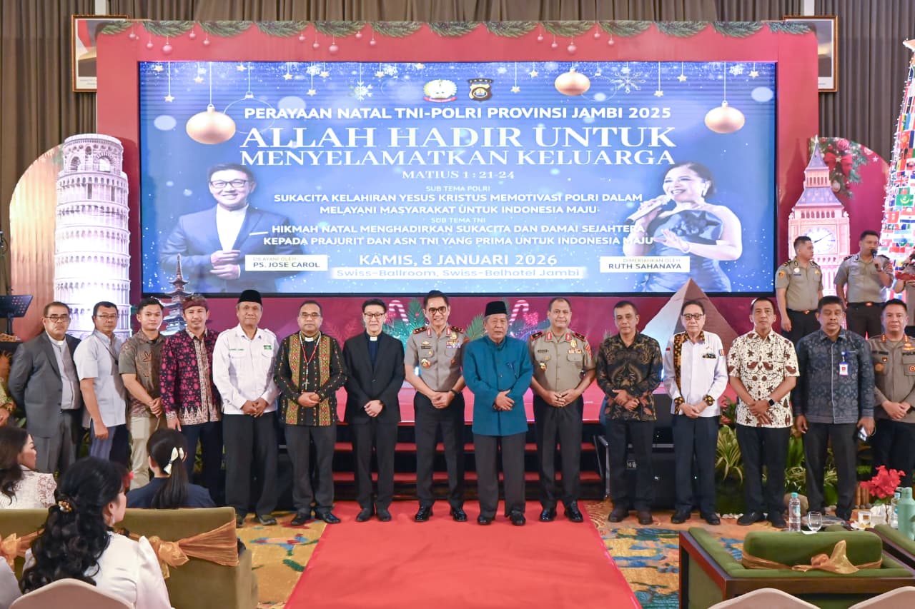 Polda Jambi menggelar Perayaan Natal Bersama TNI dan Polri Provinsi Jambi Tahun 2025