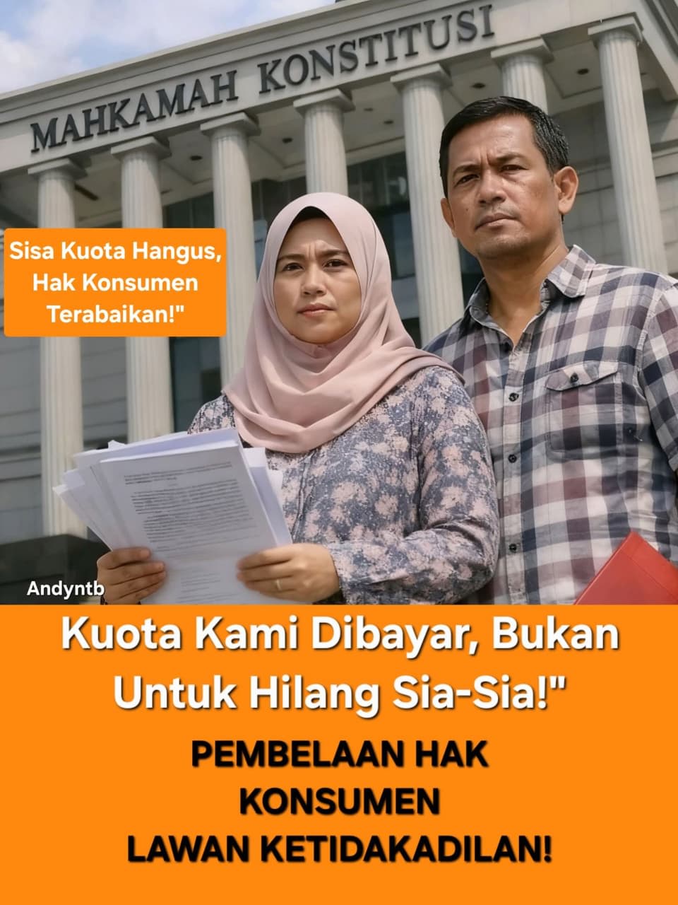 Sepasang Suami Istri Gugat Aturan Penghangusan Sisa Kuota Internet Ke MK