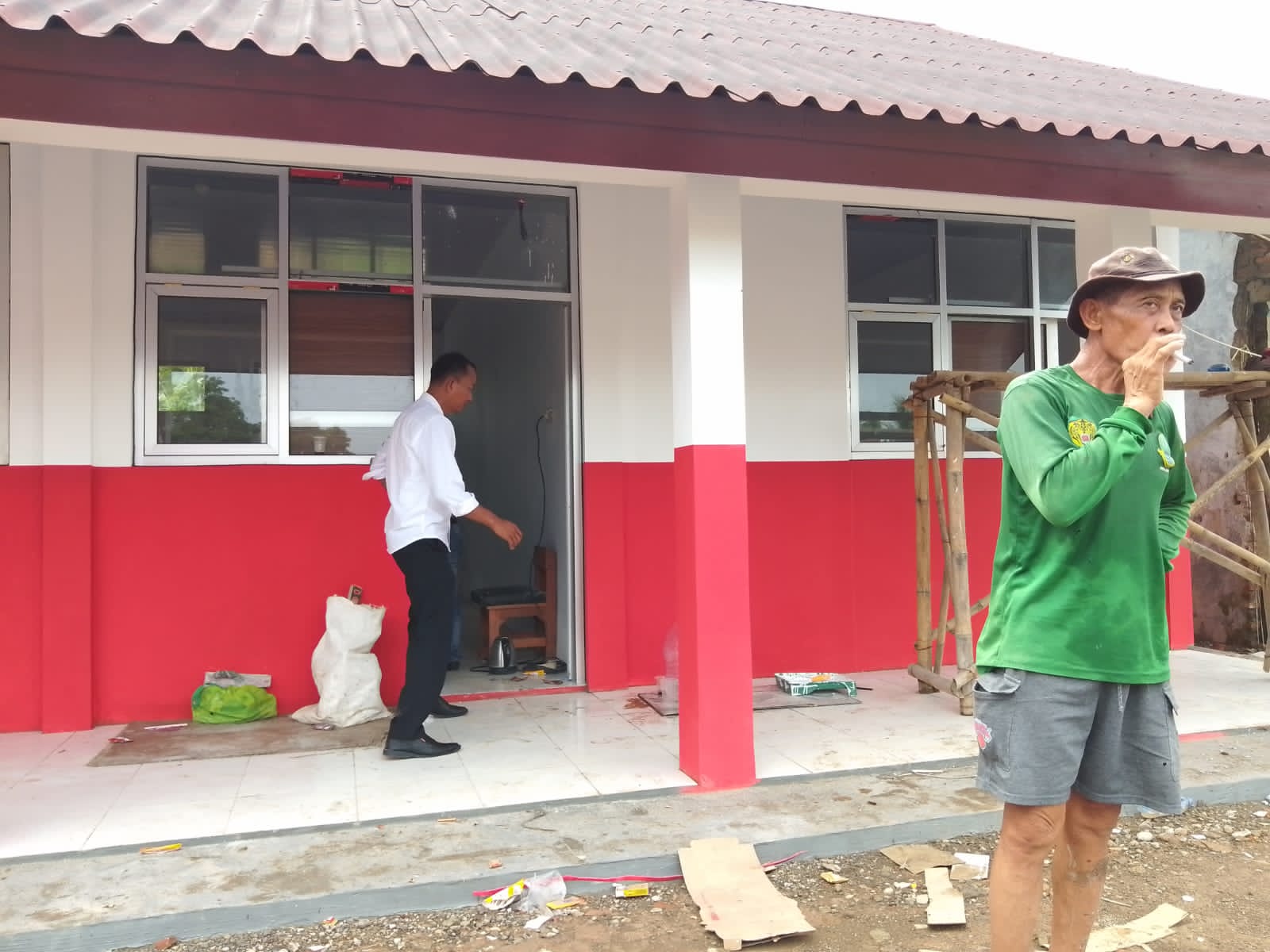Pemborong Pembangunan SD- Negeri Tegal Benteng Kemana, Saat Kadisdik Kabupaten Bogor Monitoring Lokasi