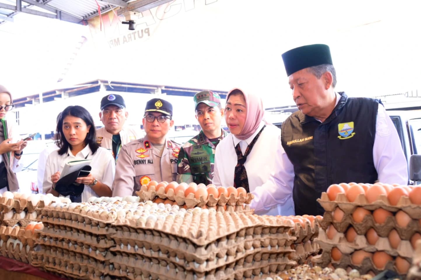 Wakapolda Jambi Bersama Satgas Pangan Sidak Pasar Angso Duo Jelang Ramadan 1447 H