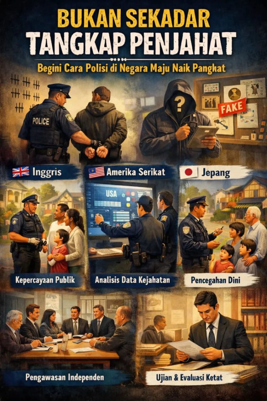 Bukan Sekadar Tangkap Penjahat: Begini Cara Polisi di Negara Maju Naik Pangkat