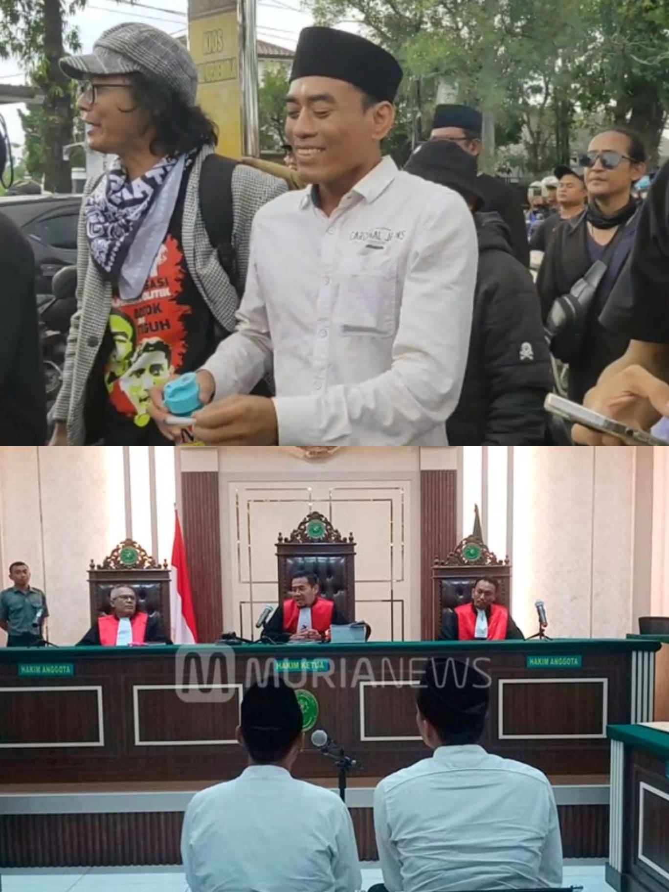 Sidang Putusan Botok dan Teguh: 6 Bulan Pengawasan