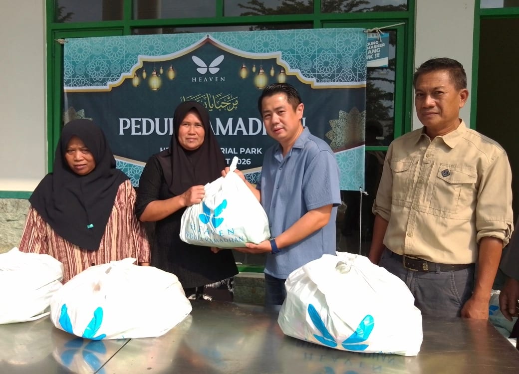 Heaven Memorial Quiling Peduli Ramadhan 1447 H Tahun 2026 Berbagi 695 Paket Sembako Kepada Warga dari 4 Desa