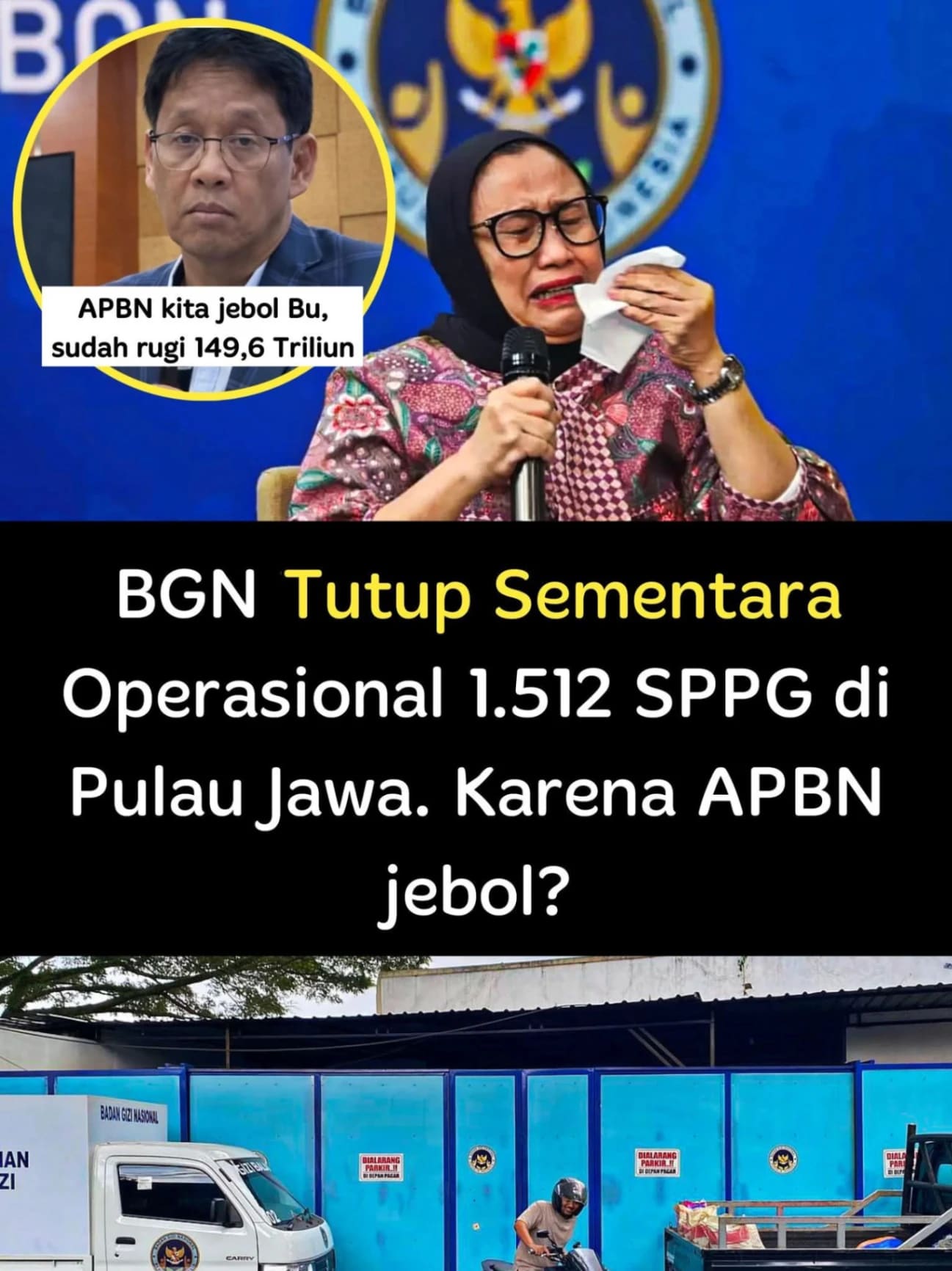 Akibat APBN Jebol, BGN Menghentikan Sementara Operasional 1.512 SPPG di Pulau Jawa