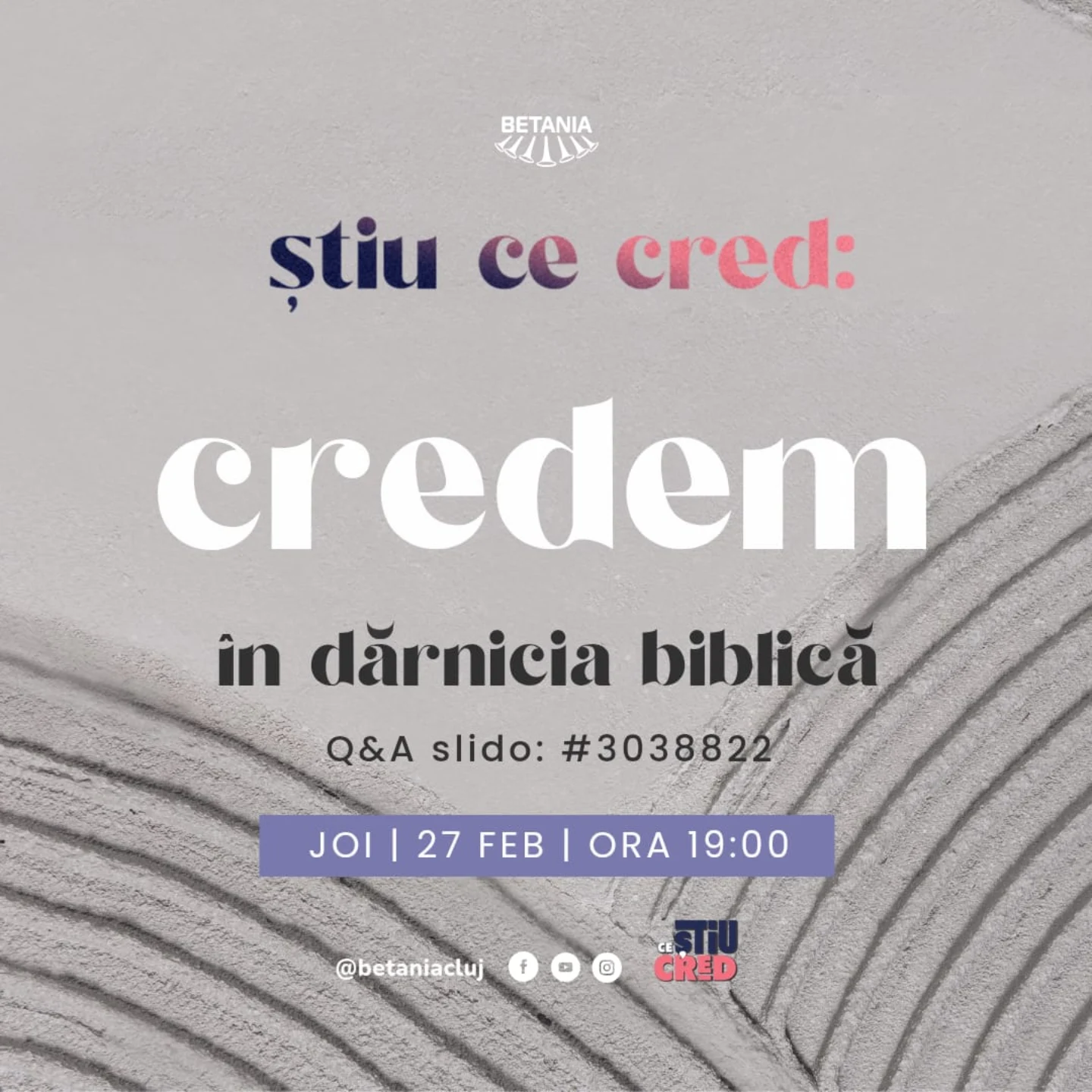 Stiu ce cred: Credem in darnicia biblica