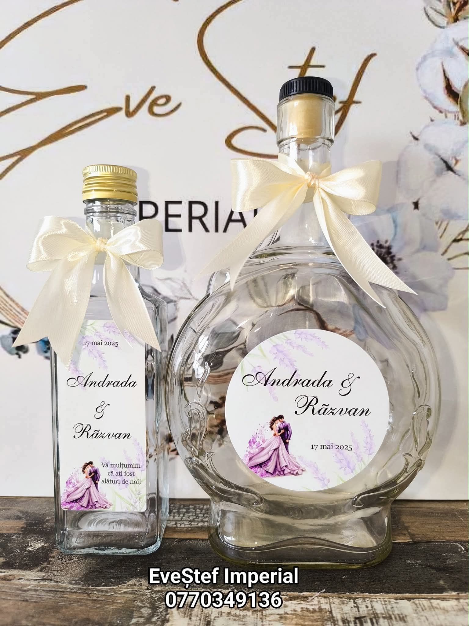 Mărturii Nuntă Sticlă Personalizate - Image 15