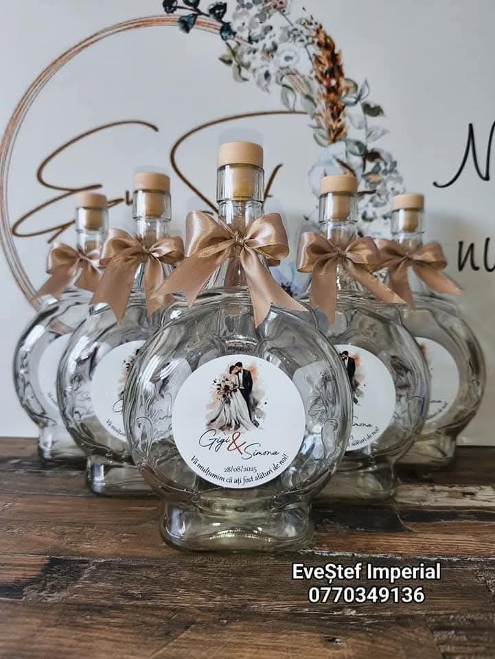 Mărturii Nuntă Sticlă Personalizate - Image 21