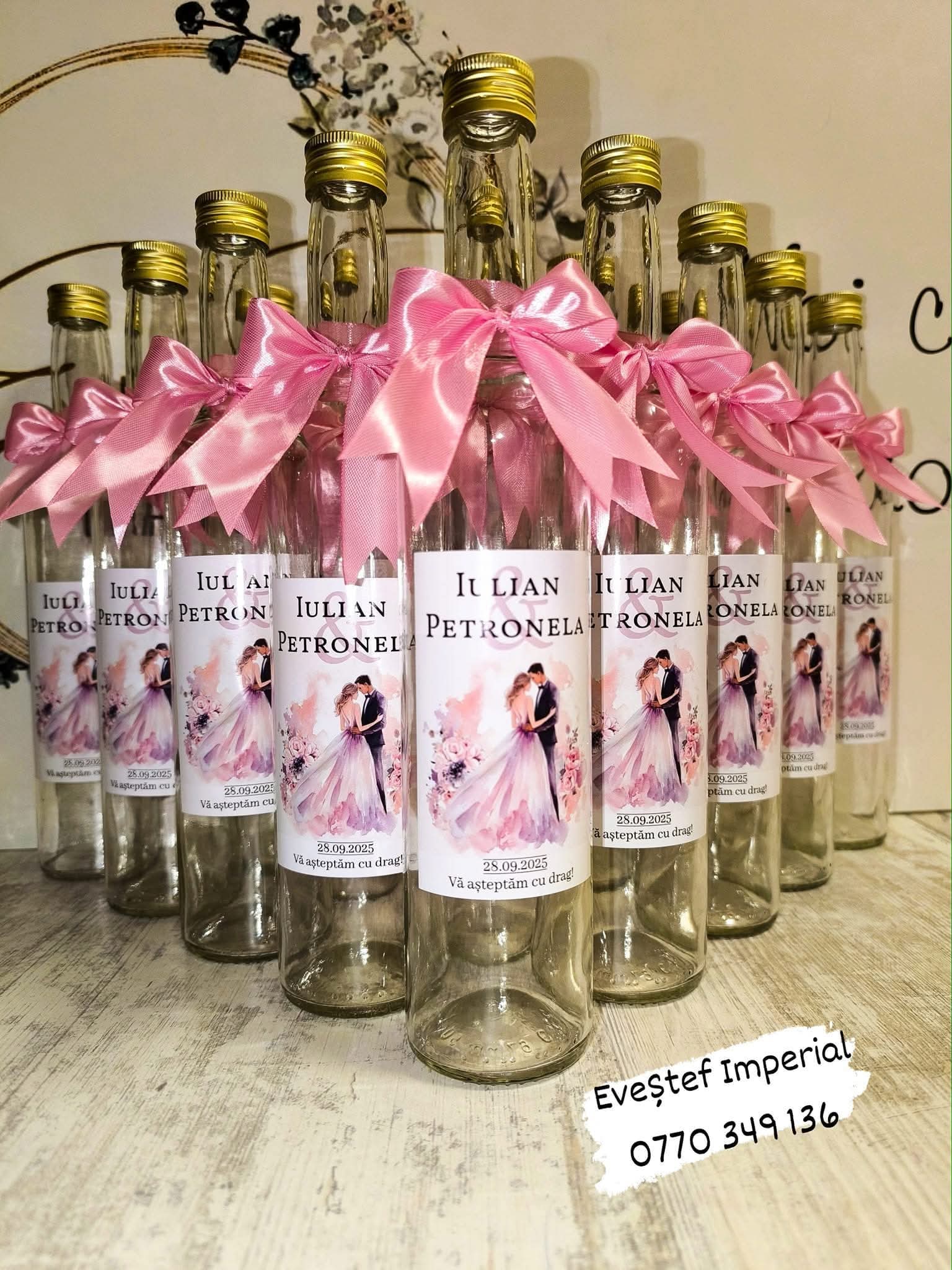 Mărturii Nuntă Sticlă Personalizate - Image 36