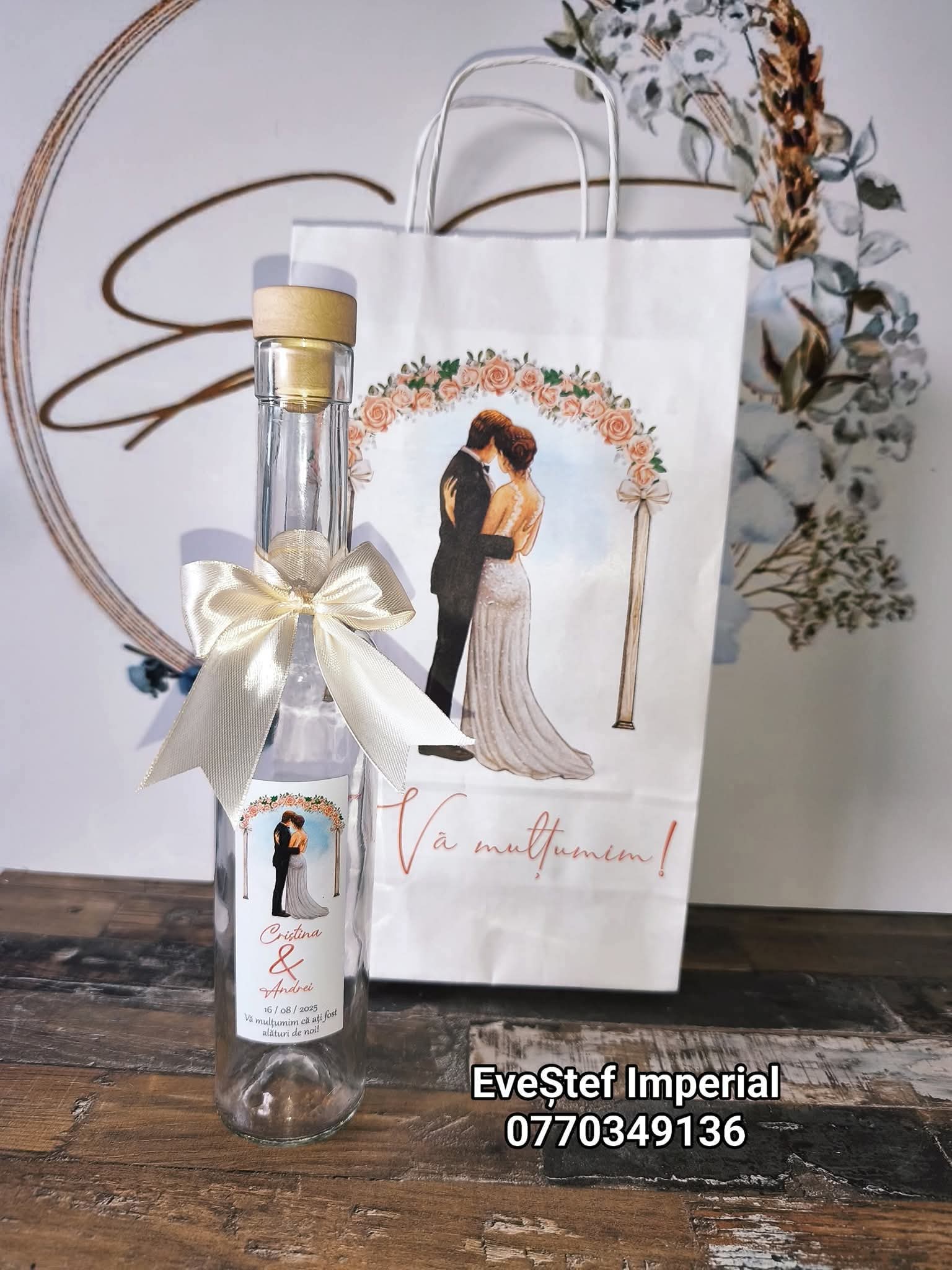 Mărturii Nuntă Sticlă Personalizate - Image 45