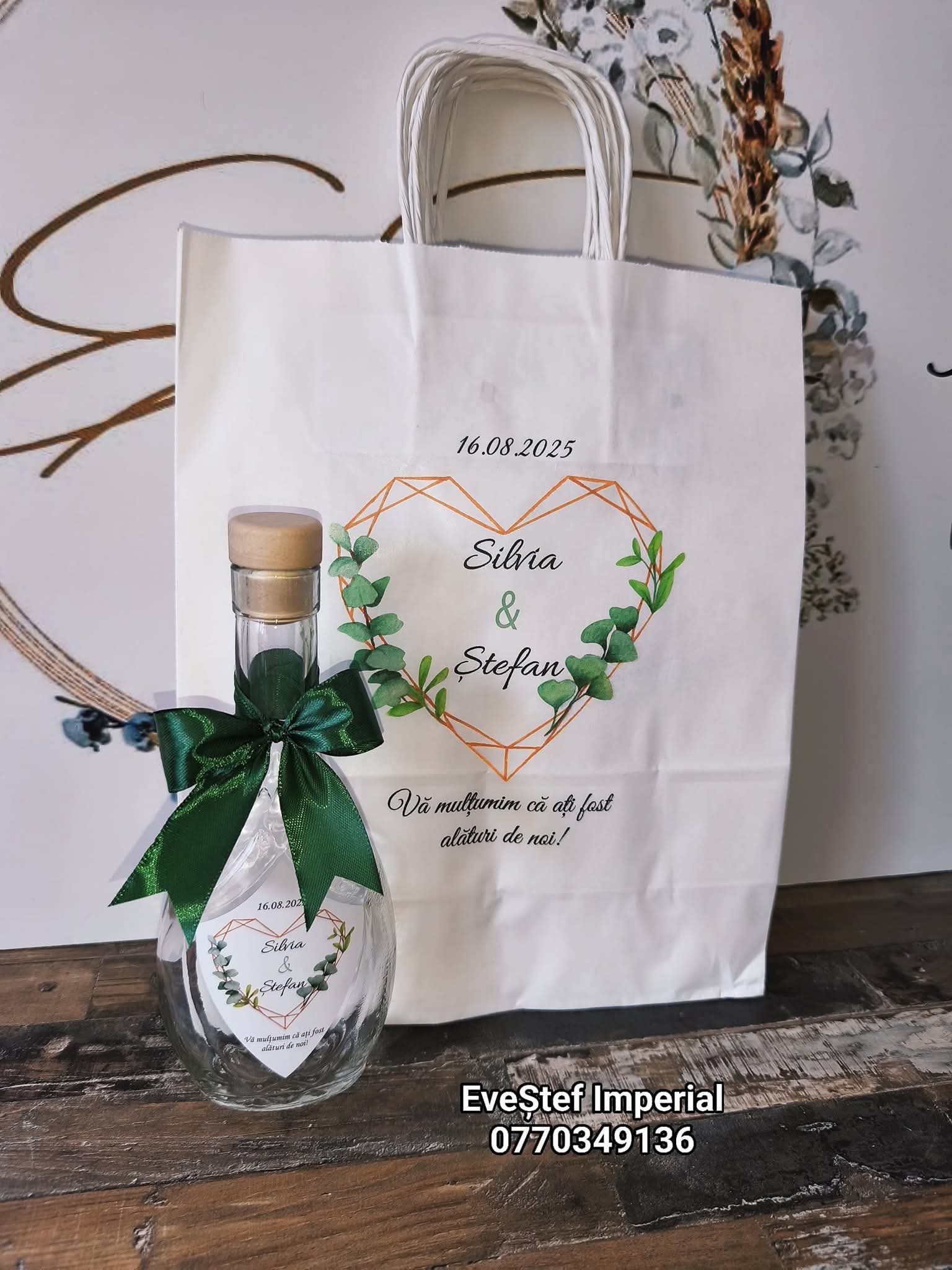 Mărturii Nuntă Sticlă Personalizate - Image 47