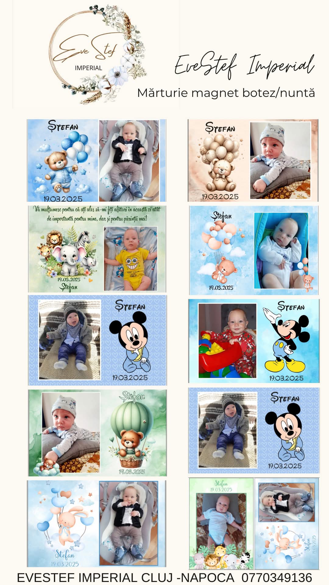 Magneți Nuntă / Botez  - gifts în Cluj-Napoca - Imagine 3