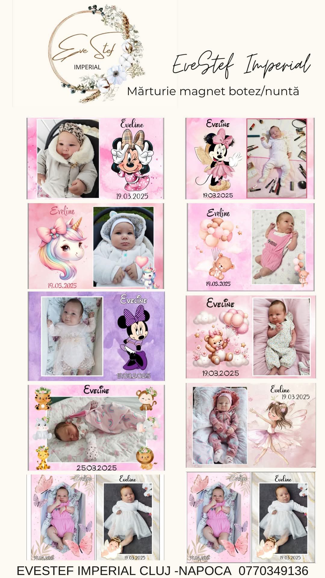 Magneți Nuntă / Botez  - gifts în Cluj-Napoca - Imagine 1