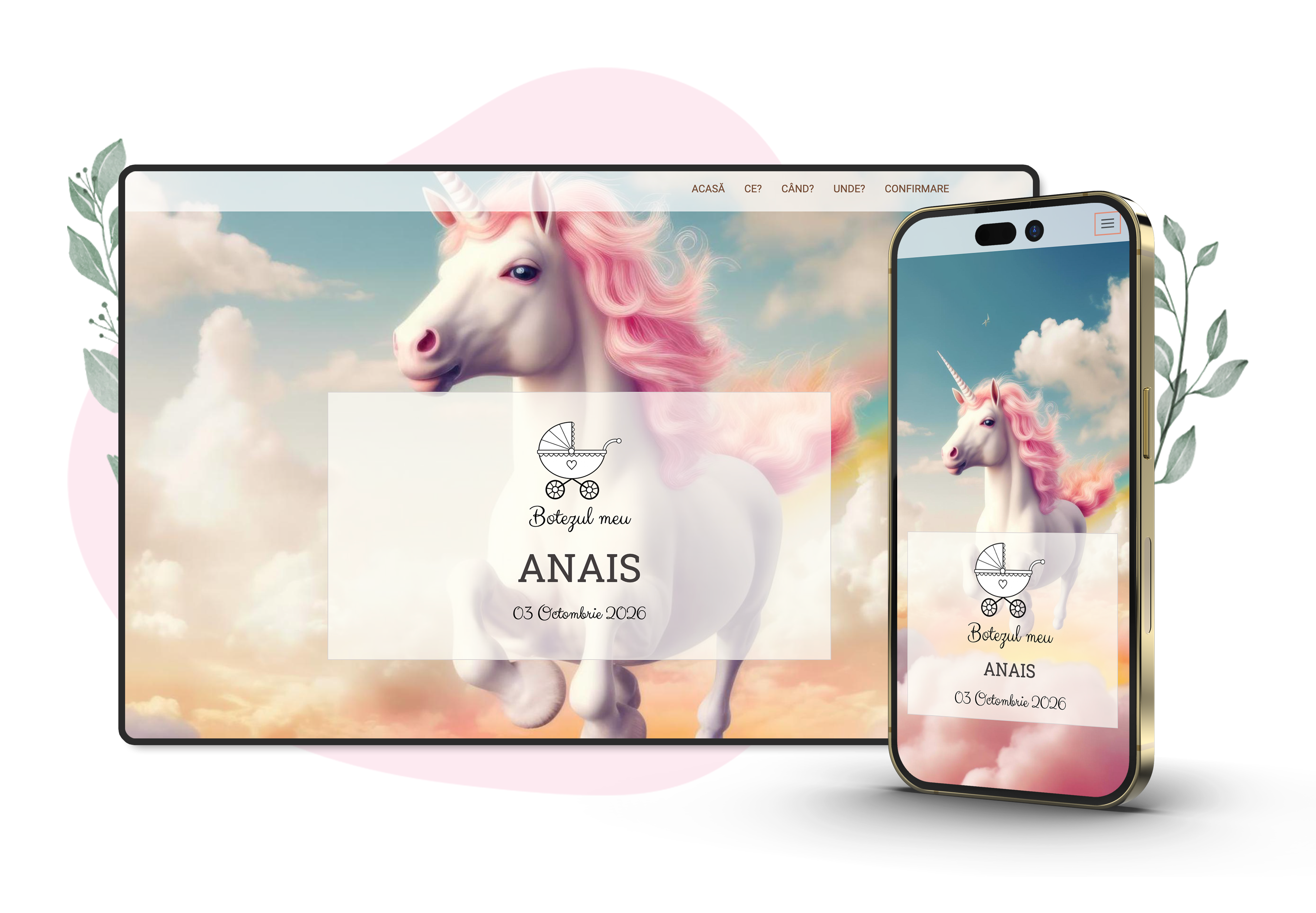 Invitații online pentru nuntă - botezuri - aniversări - invitations în București - Imagine 4