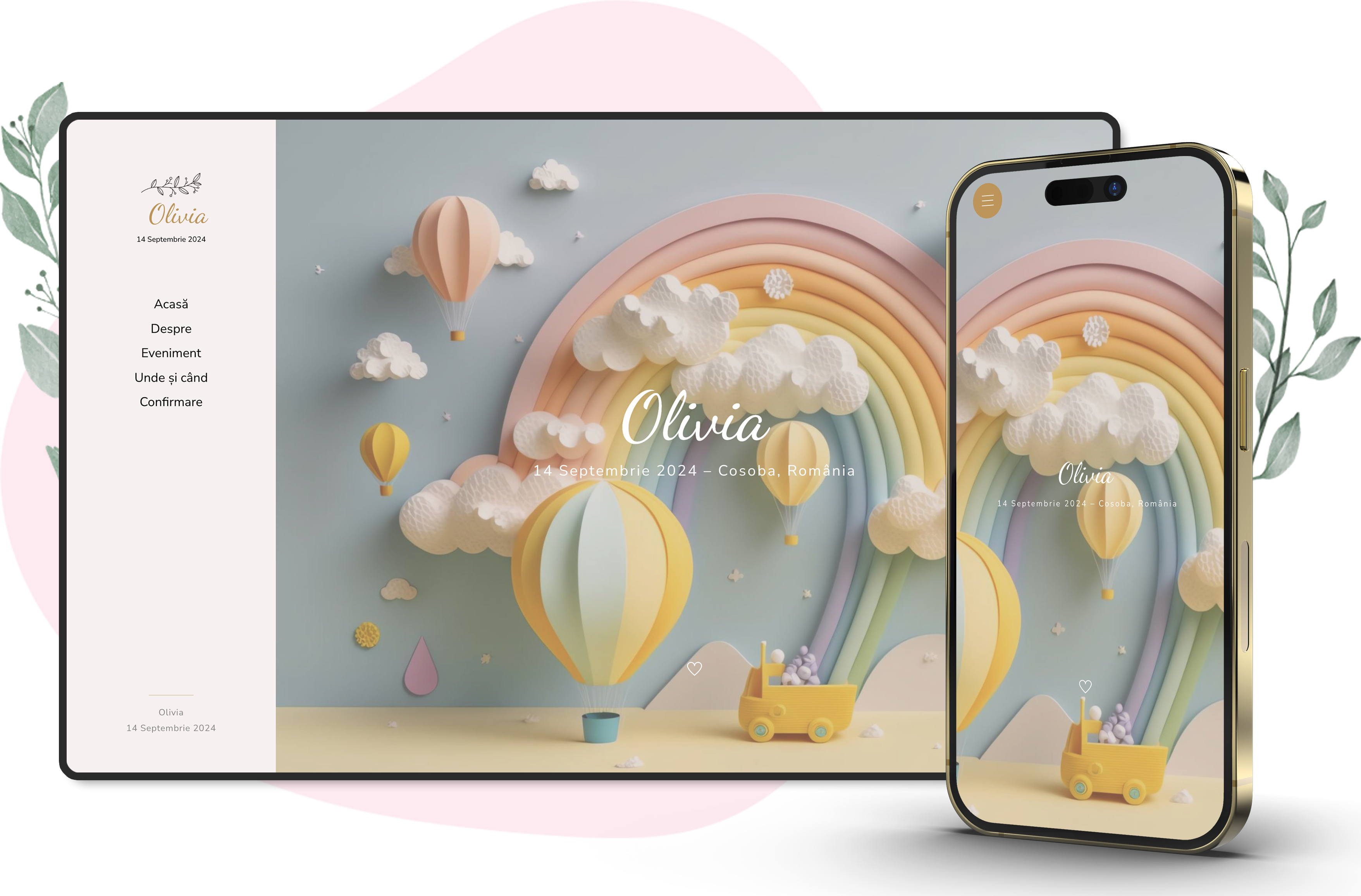 Invitații online pentru nuntă - botezuri - aniversări - invitations în București - Imagine 7