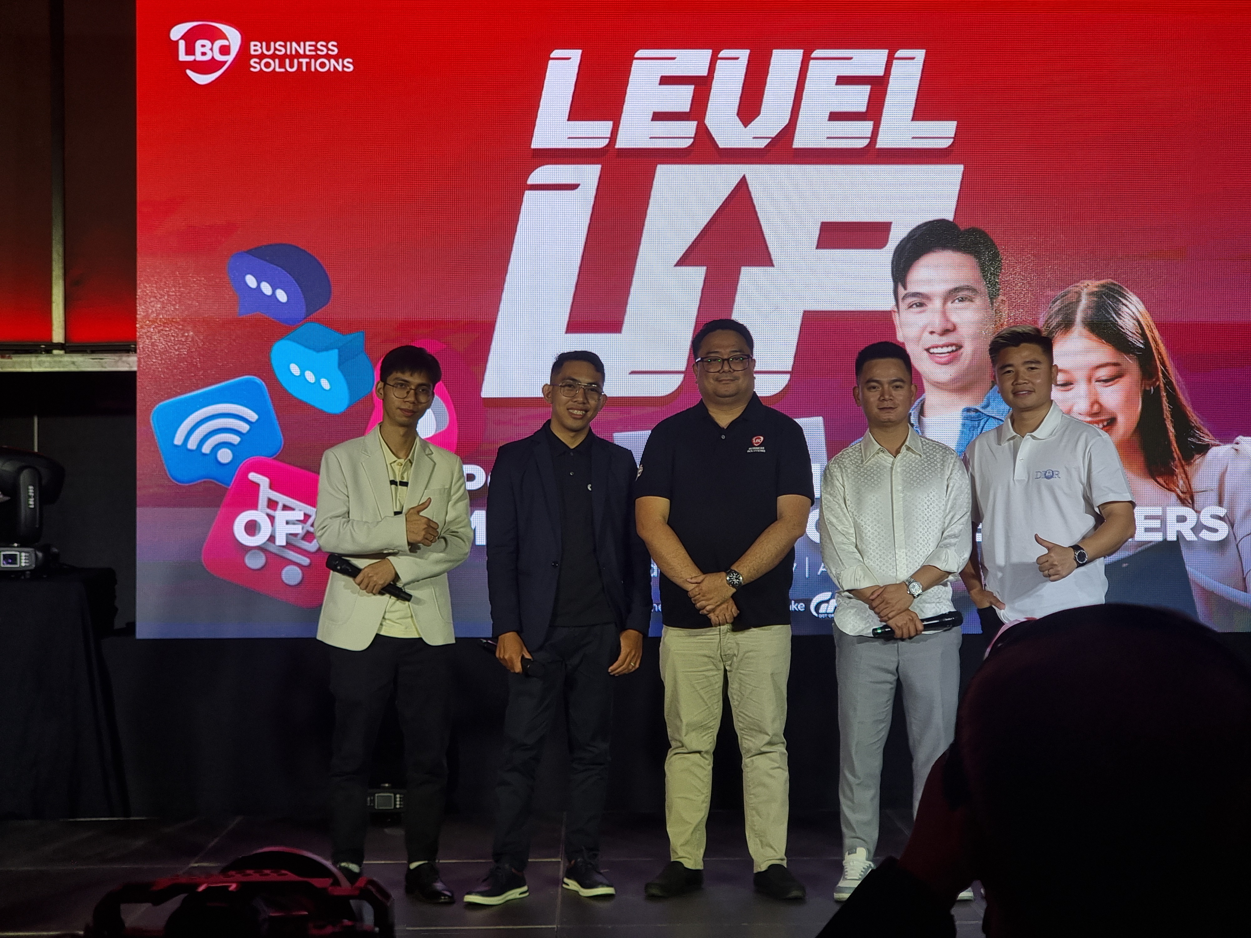 Pham Dong with partners at an LBC Business Solutions event