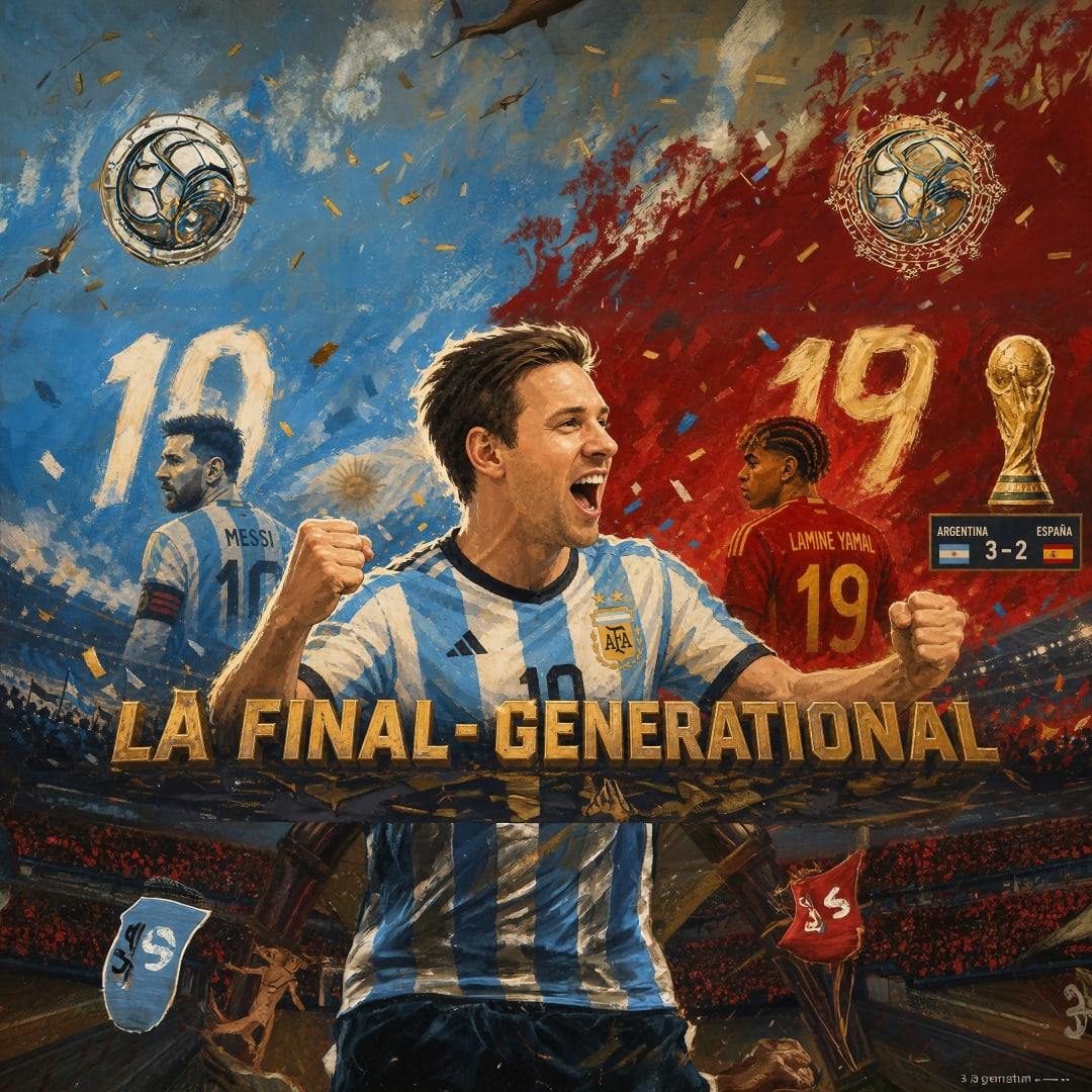 Messi Roars Through Confetti Gold