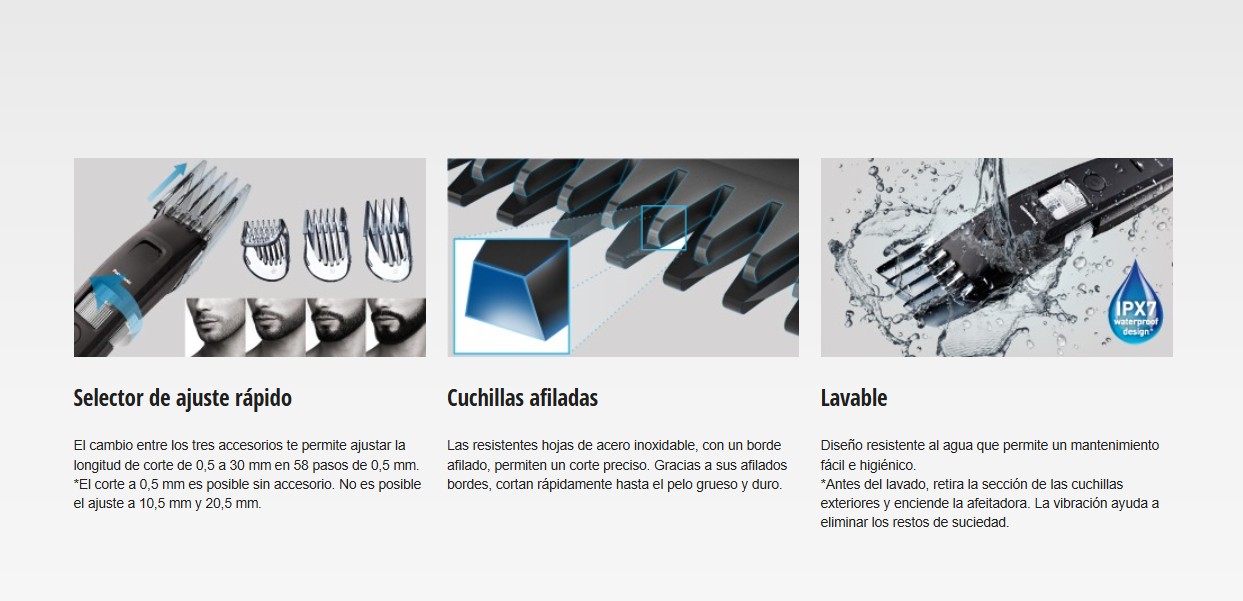 Panasonic ER-GB96 - Bloque 7