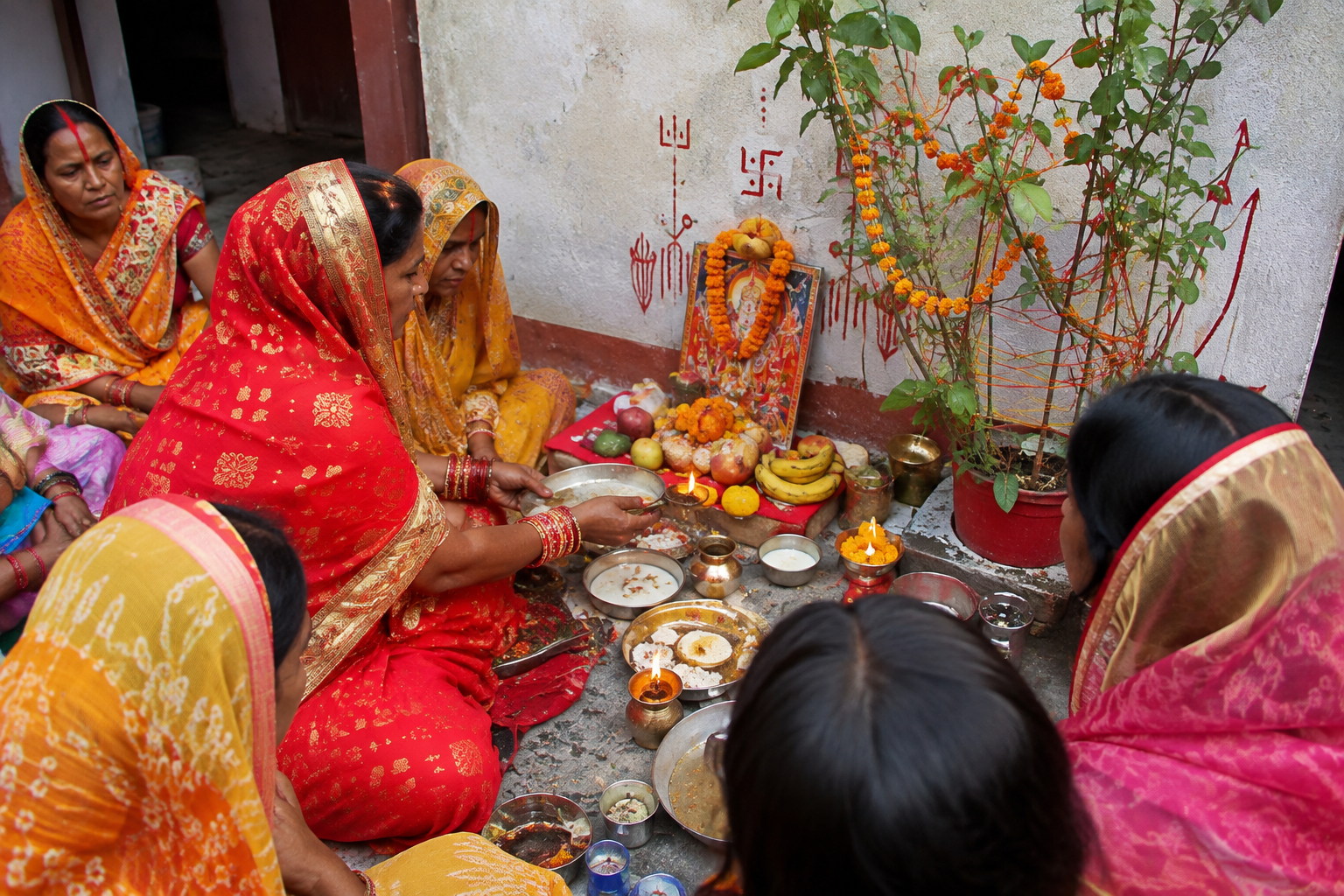 मिथिला परिवार में अनंत चतुर्दशी की पूजा, अनंत डोरा और पूजा सामग्री