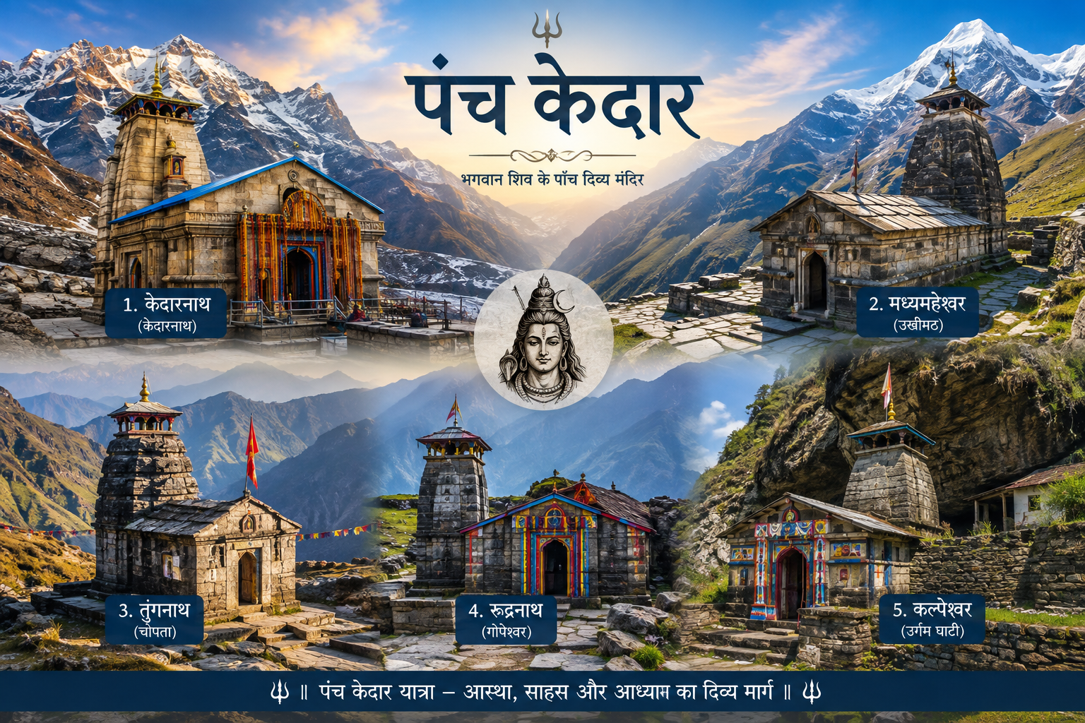 Panch Kedar : The Five Sacred Temples of Lord Shiva in Uttarakhand