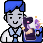 Icon of Social media executive job