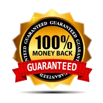 Image showing the money back guarantee on digital marketing course