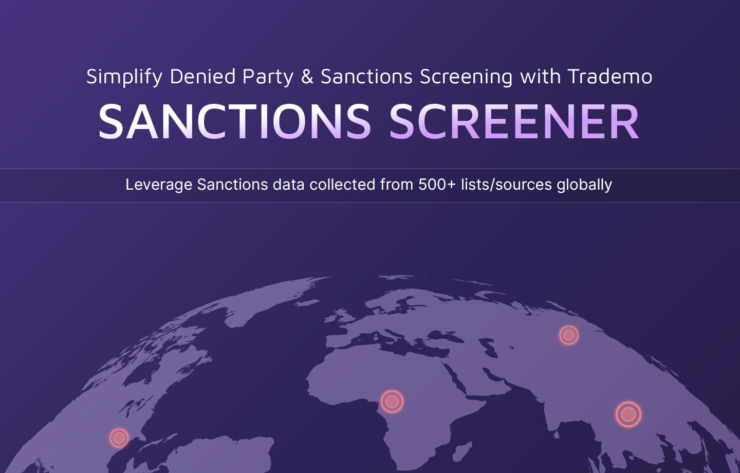 November 2022 - Sanctions Screener Launch