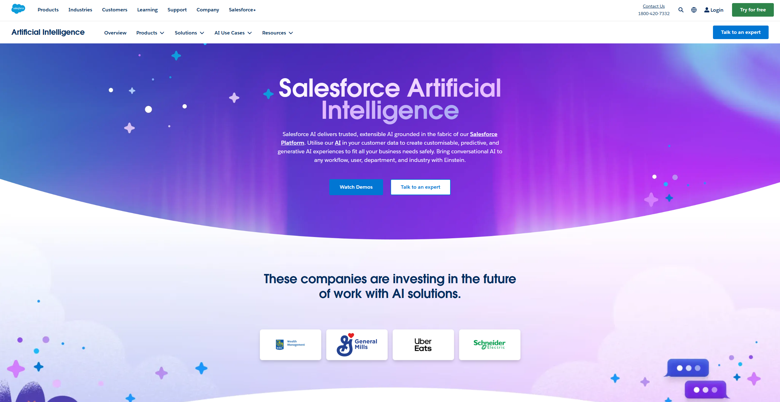 Salesforce AI screenshot