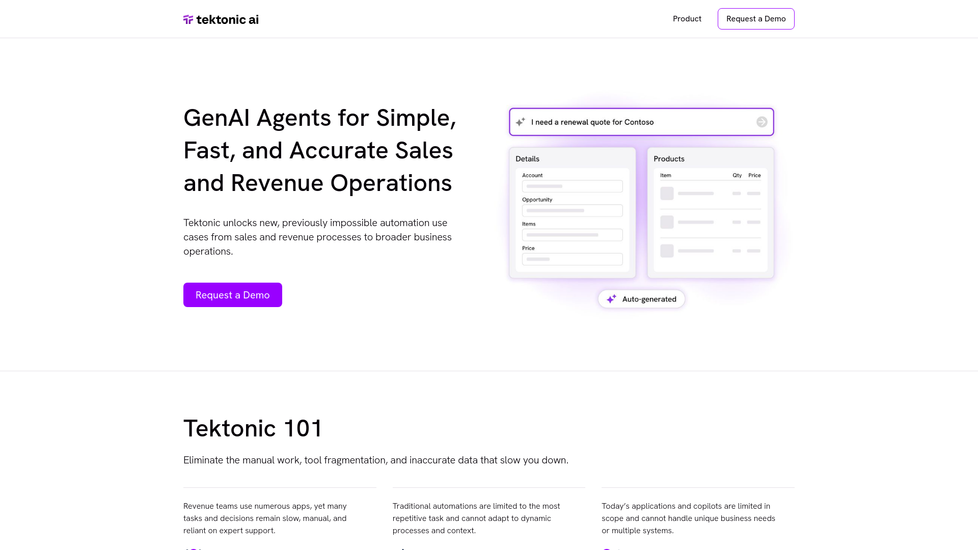Tektonic AI screenshot