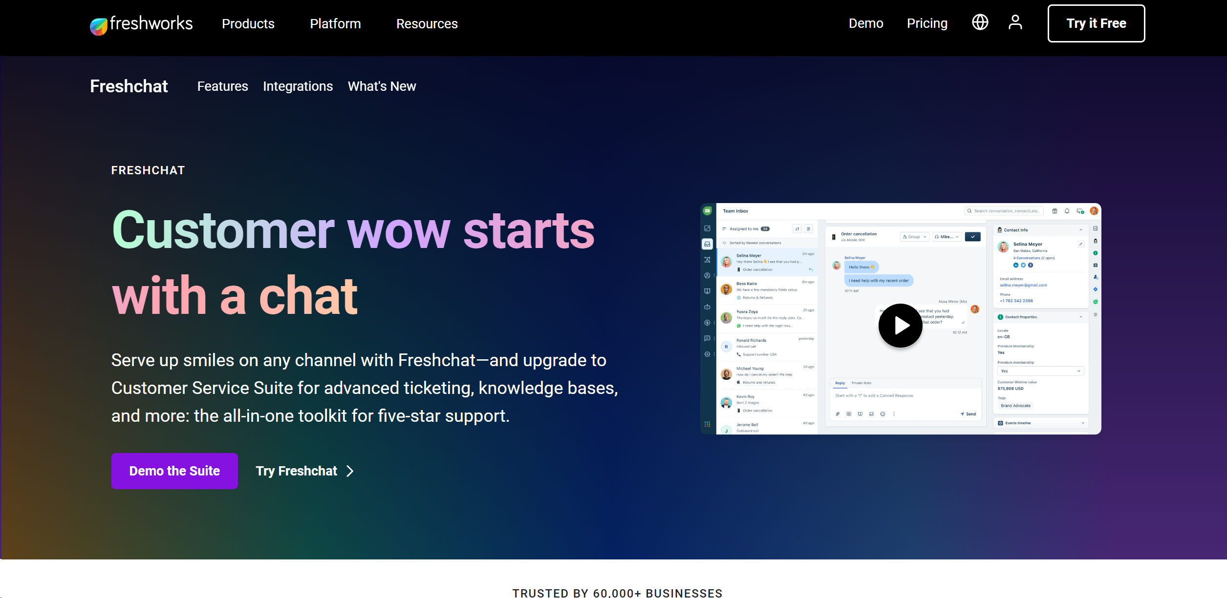 Freshchat screenshot