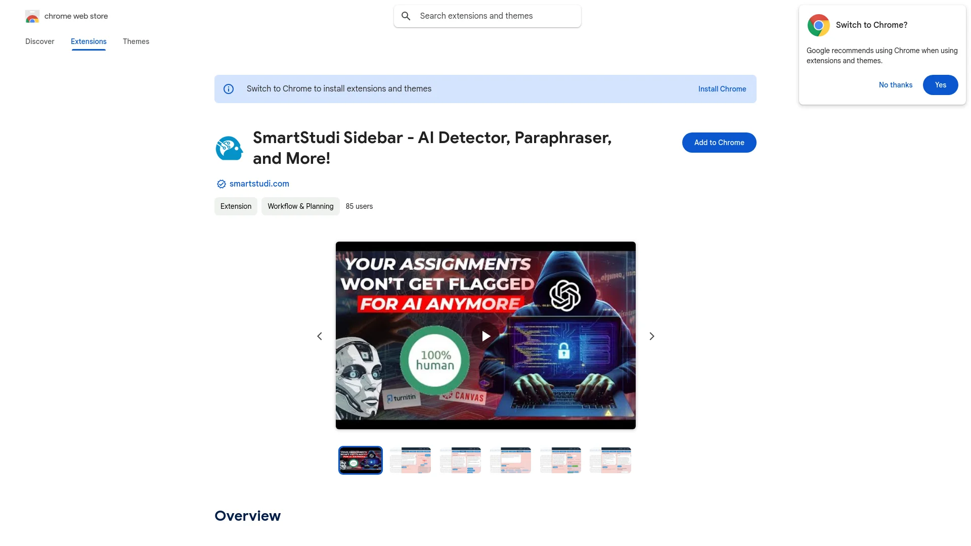 SmartStudi Sidebar screenshot