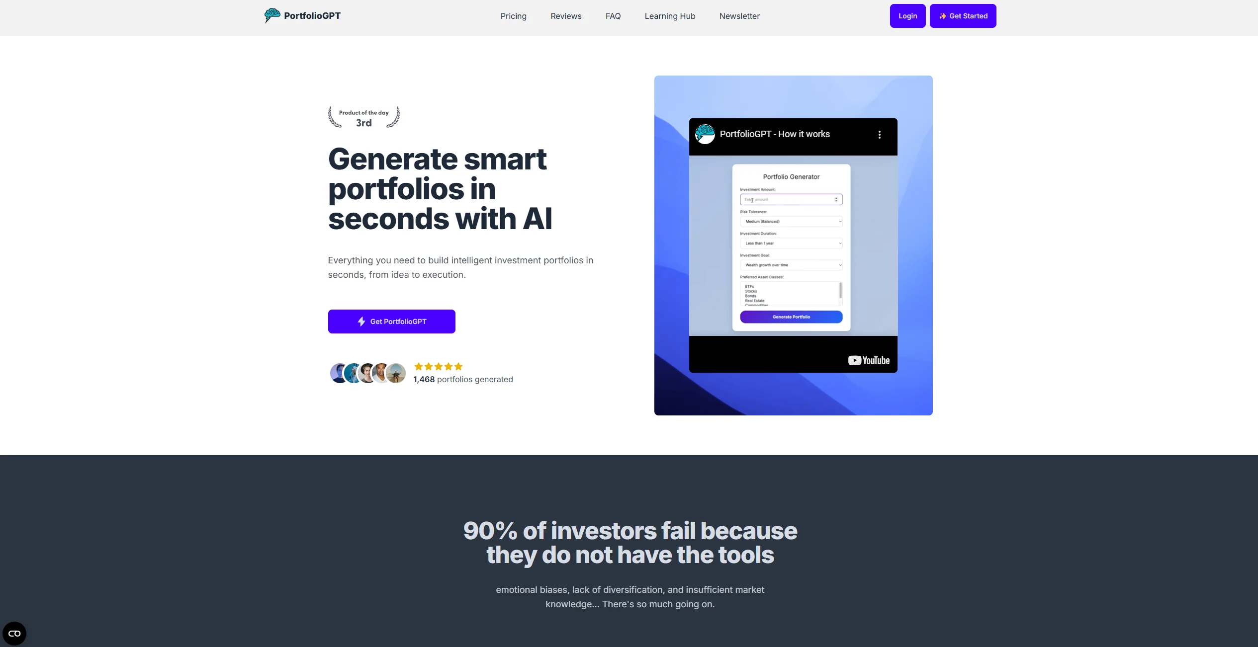 PortfolioGPT screenshot