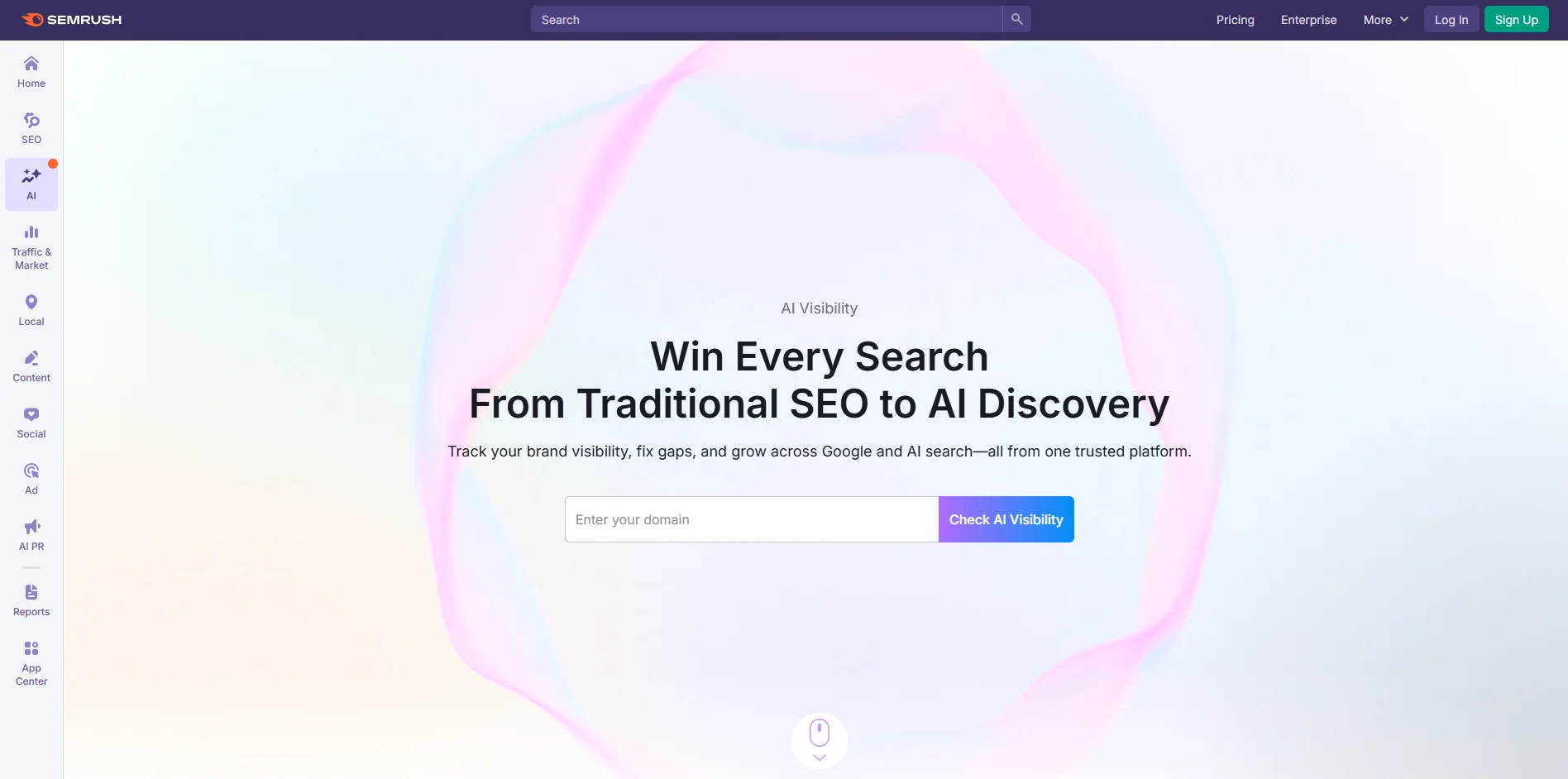 Semrush AI Visibility Toolkit screenshot